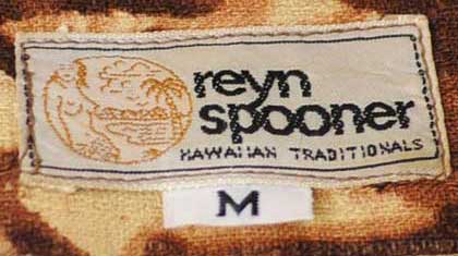 Reyn Spooner - 80年代中期後期 乳首なしタグ 茶タグ レインスプーナー