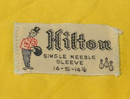 ヒルトン ボウリングシャツ タグ・Hilton Bowling Shirts Label | 古着 