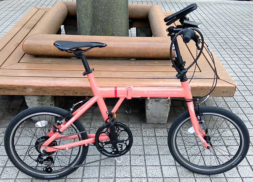 Tsubasa様専用: 新宿駅渡し ブリヂストン 折りたたみ自転車 シルバF8F